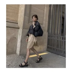 Best Courtney Platform Lædersandaler Dame Sandaler