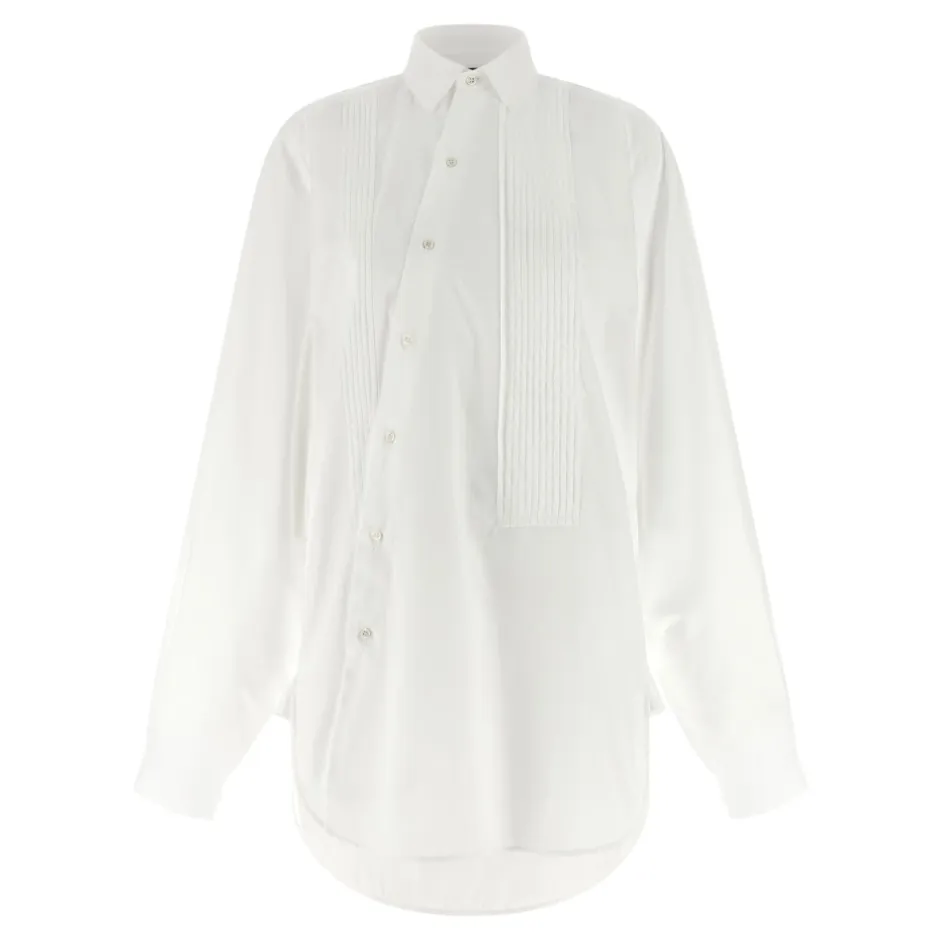Clearance Crazy Smoking Plissée Shirt Dame Bluser & Skjorter