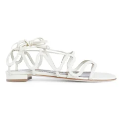 New Creme Cage Ankelrem Hæle Dame Sandaler