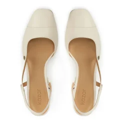Discount Creme pumps med udskåret overdel Dame Pumps|Stiletter