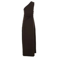 New Crepe Stretch One-Shoulder Ruched Dress Dame Kjoler