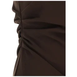 New Crepe Stretch One-Shoulder Ruched Dress Dame Kjoler