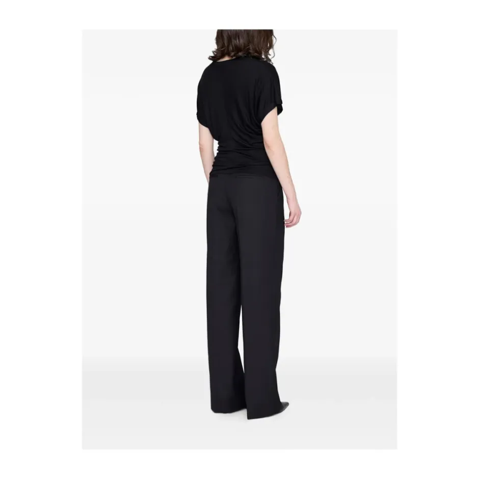 Outlet Crew Neck Draped T-Shirt Dame T-Shirts