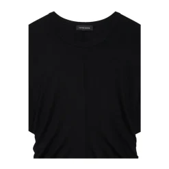 Outlet Crew Neck Draped T-Shirt Dame T-Shirts