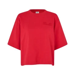 Crimson Red T-shirt Dame T-Shirts