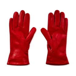 Hot Croc Embossed Logo Læderhandsker Dame Handsker