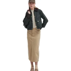 Hot Cropped Beadnell Waxed Jacket Dame Jakker