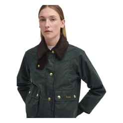 Hot Cropped Beadnell Waxed Jacket Dame Jakker