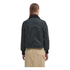Hot Cropped Beadnell Waxed Jacket Dame Jakker