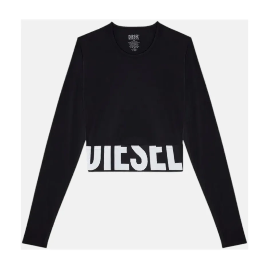 Hot Cropped Langærmet Top T-Shirts & Toppe|Træningstrøjer