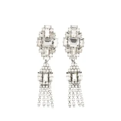 New Crystal Fringe Earrings Dame Smykker