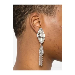 New Crystal Fringe Earrings Dame Smykker