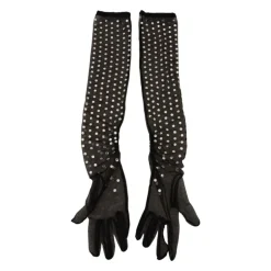 New Crystal-Embellished Mesh Gloves Dame Handsker