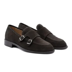 Online 23070-C-VS3.EBONY Loafer med dobbeltspænde Business Sko