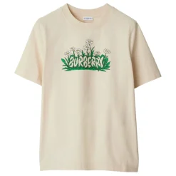 Best Daisy Logo Print Bomulds T-shirt Dame T-Shirts