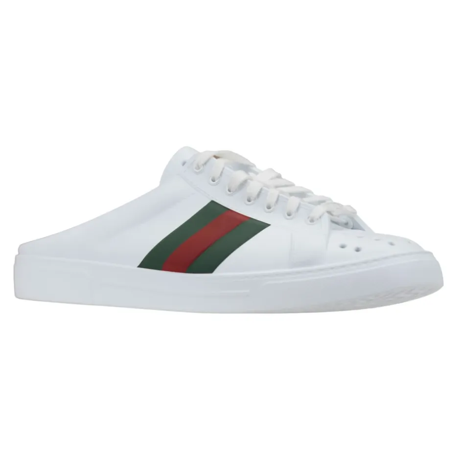 Dameslip-on sandaler med tofarvede bånd Dame Loafers