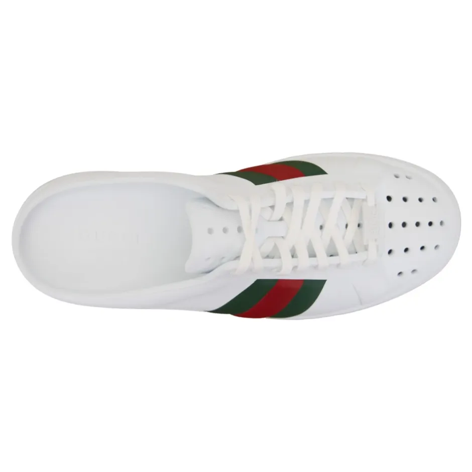 Dameslip-on sandaler med tofarvede bånd Dame Loafers