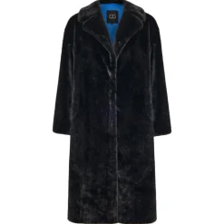 Clearance Deluxe Lang Rygprint Frakke Lovers Dame Frakker