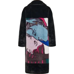 Clearance Deluxe Lang Rygprint Frakke Lovers Dame Frakker