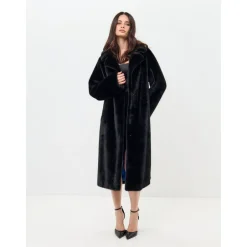 Clearance Deluxe Lang Rygprint Frakke Lovers Dame Frakker