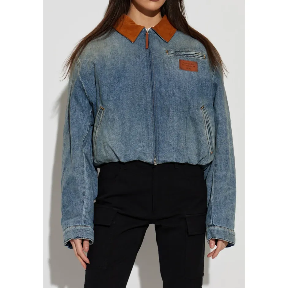 Discount Denim Bomber Jakke Dame Jakker