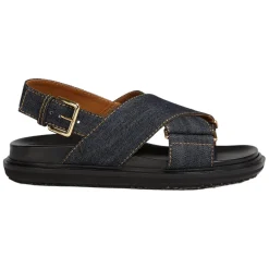 Hot Denim Criss-Cross Sandal Dame Sandaler