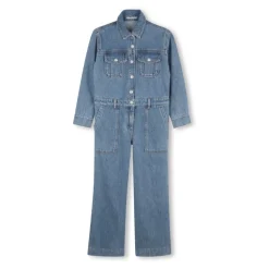 Sale Denim Jumpsuit med skjortekrave Børn Jumpsuits