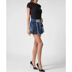 Outlet Denim Mini Skirt Dame Nederdele