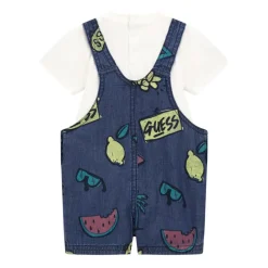 New Denim Mønstret T-shirt og Overalls Børn Jumpsuits