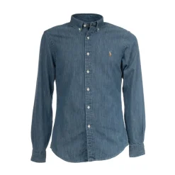 Sale Denim Polo Shirt Skjorter