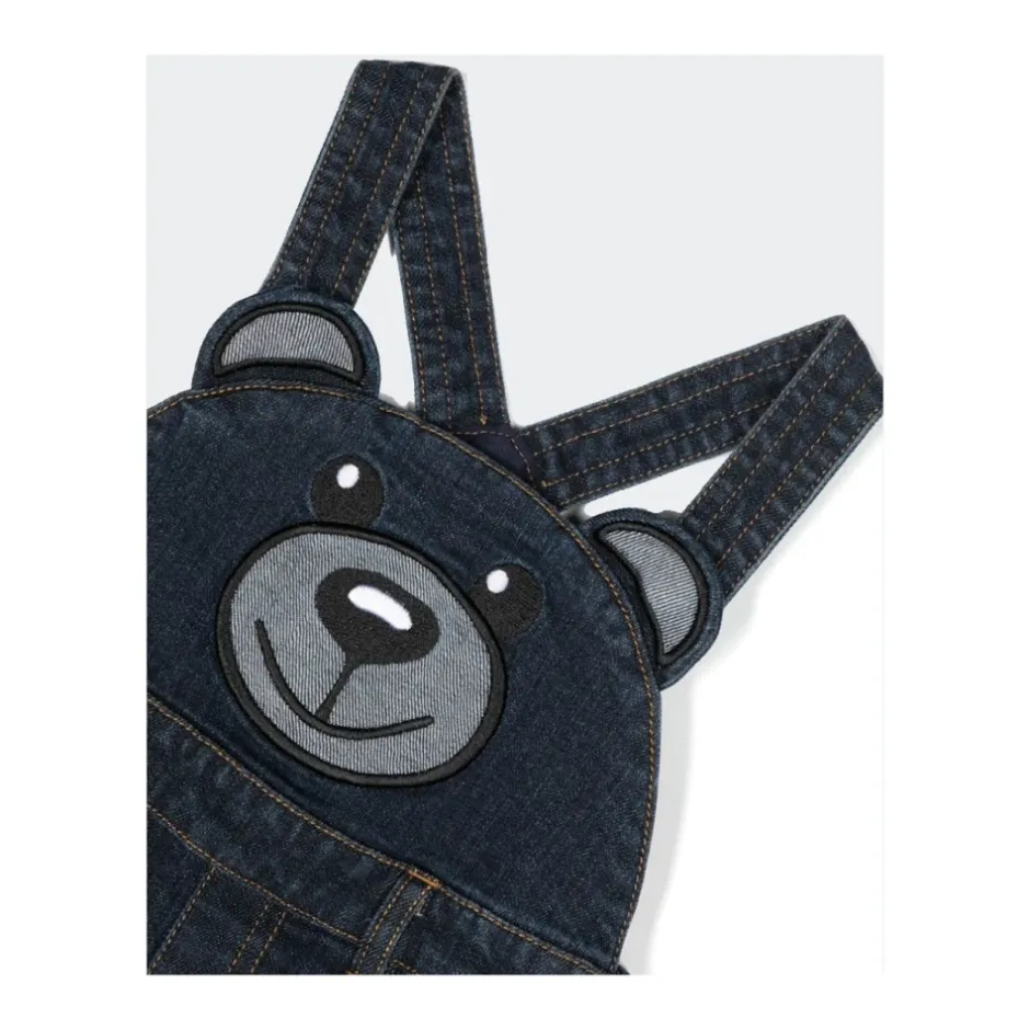 Clearance Denim Salopette og langærmet T-shirt sæt Børn Jumpsuits