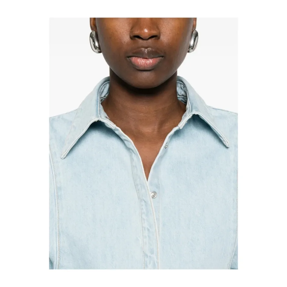 Outlet Denim Shirt Dame Bluser & Skjorter