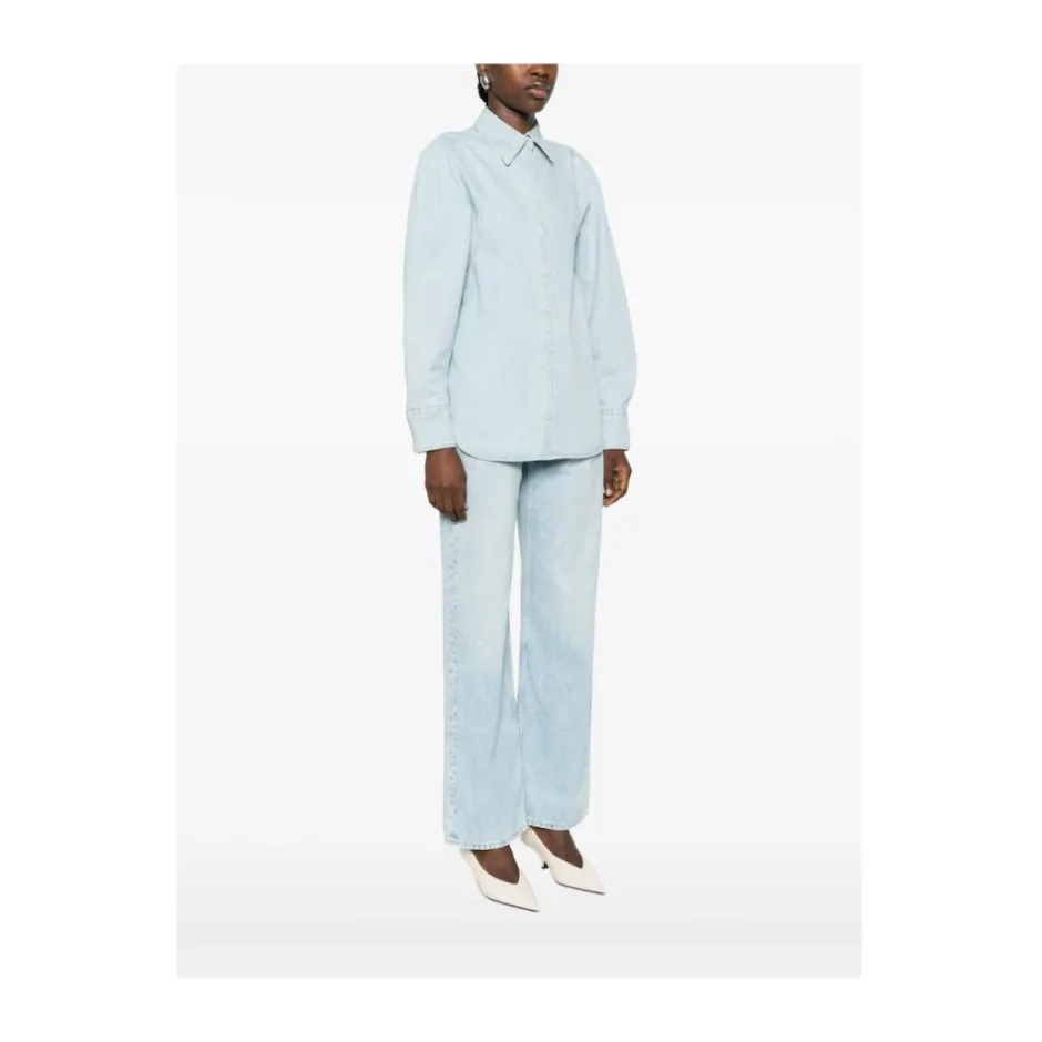 Outlet Denim Shirt Dame Bluser & Skjorter