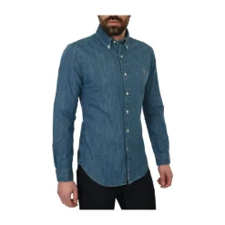 Online Denim Slim Skjorte Skjorter