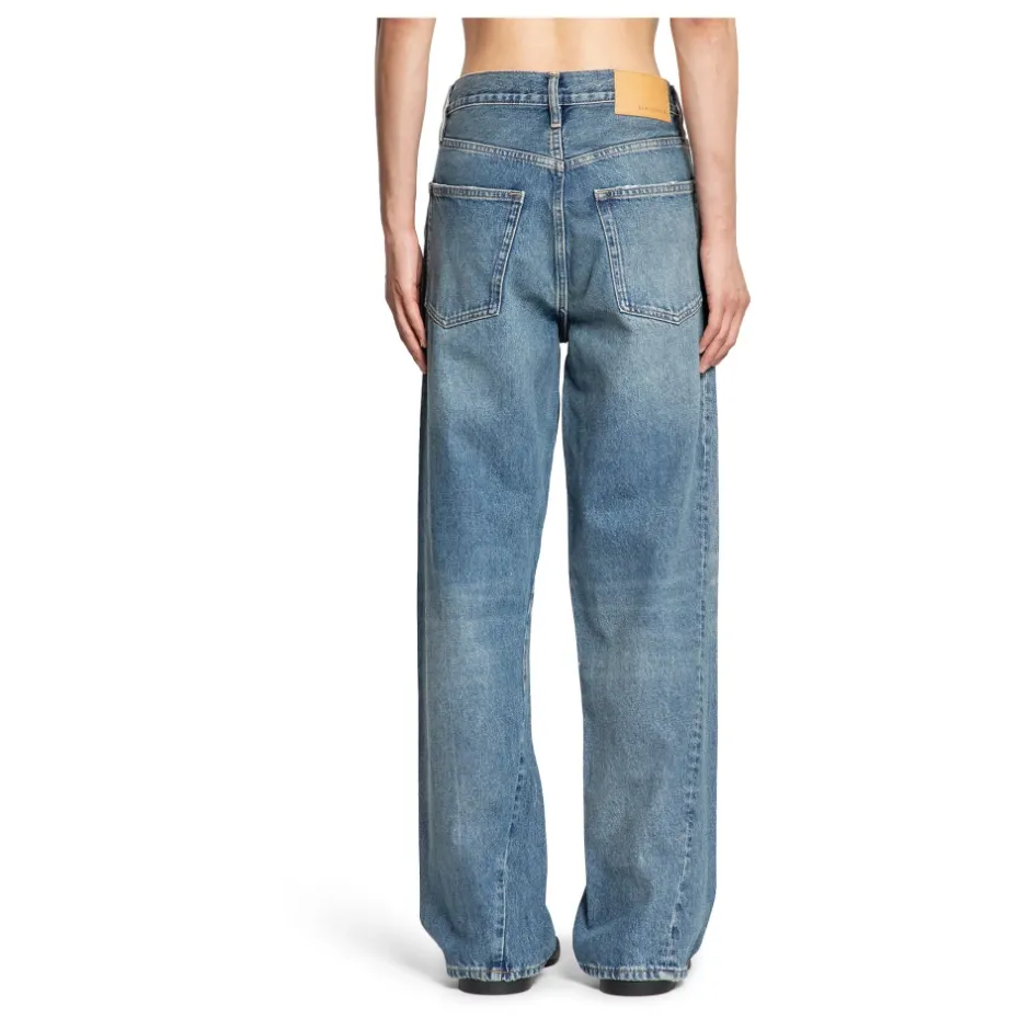 Online Denim Twist Jeans med Bæltestropper Jeans