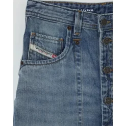 New Denimnederdel med knaplukning foran Børn Kjoler & Nederdele