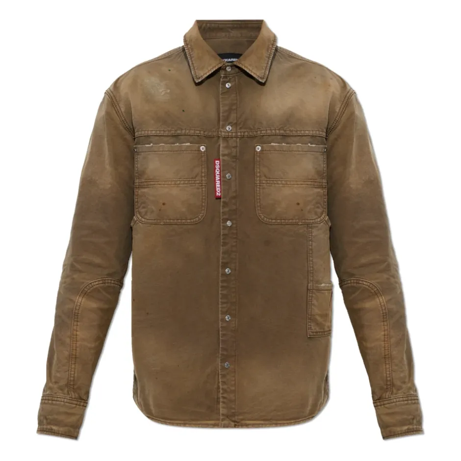 Sale Denimskjorte med vintage-effekt Skjorter