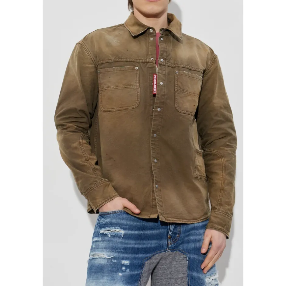 Sale Denimskjorte med vintage-effekt Skjorter