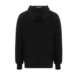 Clearance Diagonal Raised Zip Through Hoodie Trøjer