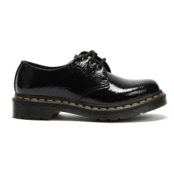 New Distressed Patent Ballerina Sko Dame Snøresko