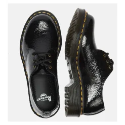New Distressed Patent Ballerina Sko Dame Snøresko