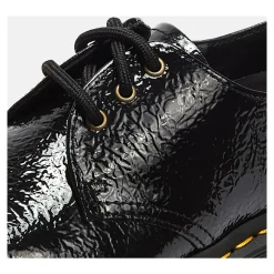 New Distressed Patent Ballerina Sko Dame Snøresko