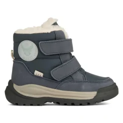Sale Dobbelt Velcro Tex Vinterstøvler - Navy Børn Støvler