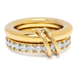 Hot Double Band Ring in Gold Dame Smykker