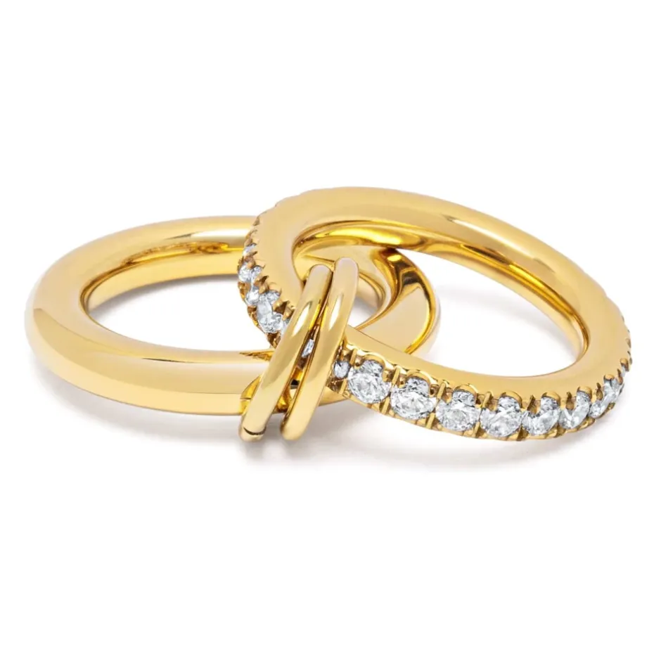 Hot Double Band Ring in Gold Dame Smykker