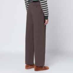 Discount Double Plisseret Bred Chino Slacks Dame Bukser