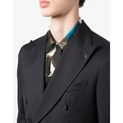 Clearance Double-Breasted Blazer med Klassiske Bukser Jakkesæt