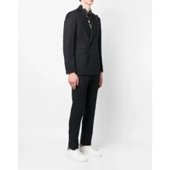 Clearance Double-Breasted Blazer med Klassiske Bukser Jakkesæt