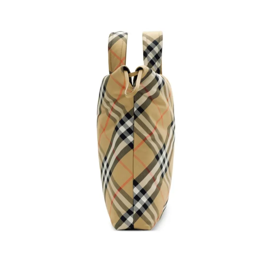 Sale Drawstring Check Tote Børn Tasker