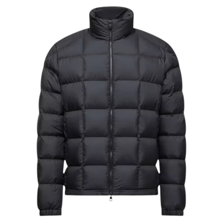 Best Eglise Square-Quilted Hooded Short Down Jacket Jakker